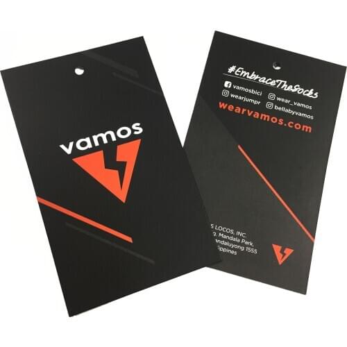 Custom Hang Tag 400Gsm Art Paper 5.5x9cm Tags For Clothing