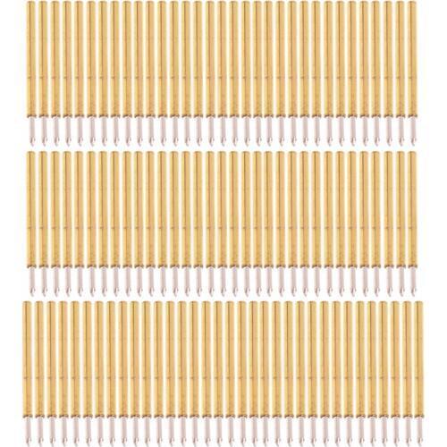 100 Pcs Dia 1.02mm Length 15.85mm 100g Spring Test Probe Pogo Pin Tool P75-B1