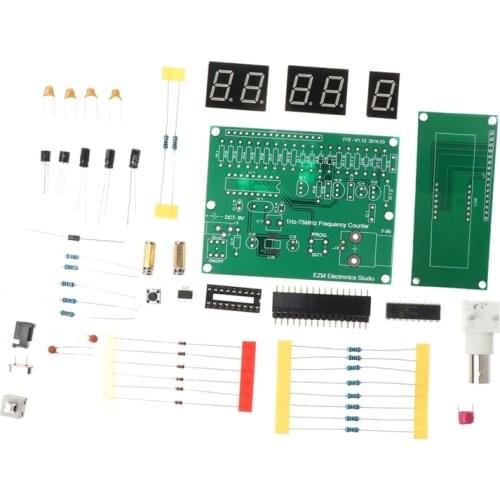 1Hz-75MHz Frequency Counter 7V-9V 50mA DIY Kit Cymometer Module Tester Meter