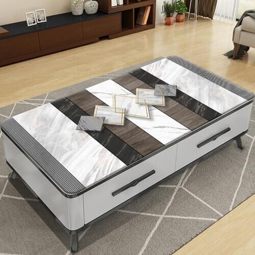 Marble wood grain Tablecloth PVC plastic waterproof oilproof heat-resistant table mat rectangle dressing table protector pad