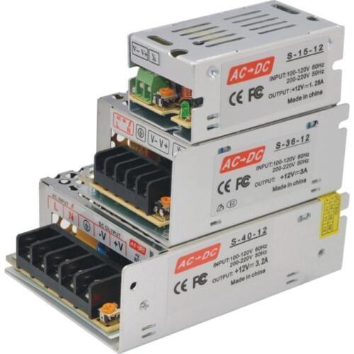 Lighting LED drive transformers, DC12V, 5A 10A, 20A, 30A power adapter, LED strip light switch, power 60W, 120W, 240W, 360W