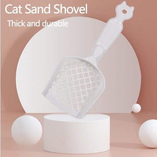 Pet Products Kitty cleaning supplies cat litter shovel Plastic cat pattern spoon Cat litter shovel used by the shoveling officer
