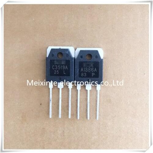 10pcs/lot=5pcs A1386A+ 5pcs C3519A A1386A C3519A TO-247 Audio power amplifier pairing tube TO-3P