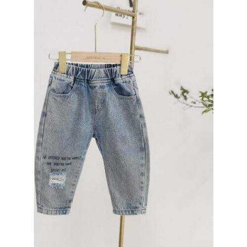 2020 Spring Boys' Jeans Childrens Clothings Kids Boys Casual Letter Print Denim Pants Toddler Casual Cowboy Pants Boys Trousers