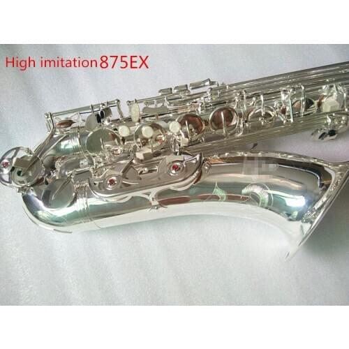 High imitation Japan New Tenor Saxophone 875EX silver Key Quality silvering Sax Mouthpiece Professional Tenor Sax