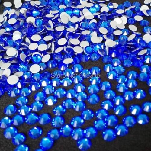 Wholesale top grade quality rhinestone for dance dress ss20 sapphire color with 1440 pcs each pack ;free shipping of stones