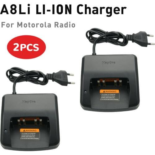 2X PMNN4534A Battery Charger Walkie Talkie Charger for Motorola Mag One BPR40 A8 Two Way Radio Rapid Charger