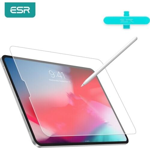 ESR Paper Feel Screen Protector for iPad Pro 9.7/10.5/11/12.9 2018 2020 Mini 5/4 iPad 7th 6th iPad Air 3 2 1 Writtable Soft Film