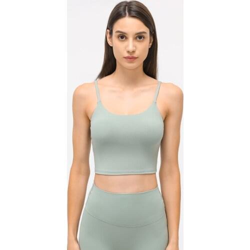 Womens Seamless Sports Yoga Bra Female Lingerie Push Up Soft Vest Padded Crop Tops Fitness Running Workout Vest With Cushion