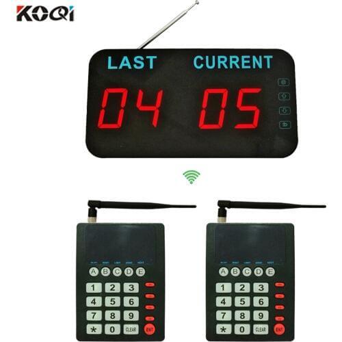 1 Display 1 Keypad Queue System With Voice Strong Signal 200M in open area Customer Service Take A Number