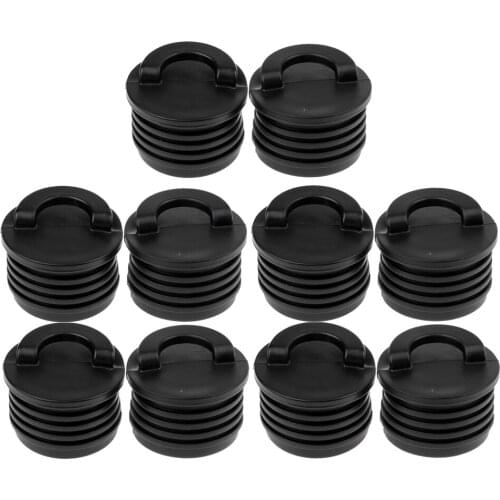 10Pcs Plastic Boat Dinghy Yacht Scupper Stopper Drain Holes Plugs Accessory