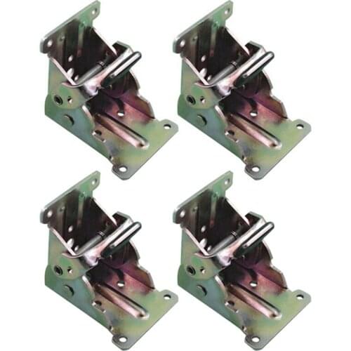 4Pcs Collapsible Support Frame Self-Locking Folding Table Chair Leg Brackets Hinges for Home Furniture Leg Hinge Bracket