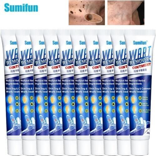 5/10pcs Sumifun Warts Ointment Antibacterial Pain Relief Treatment Cream Skin Tags Removing Genital Warts Herpes Medical Plaster