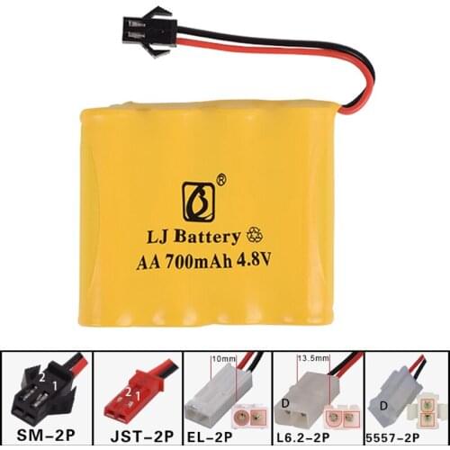 4.8v 700mah AA NI-CD M Battery Electric toys car ship robot rechargeable free shipping