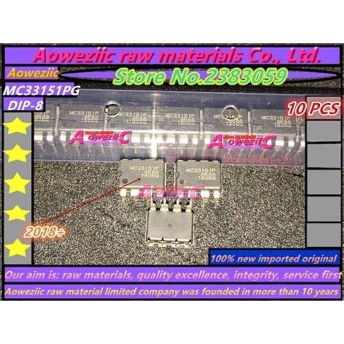 Aoweziic 2018+ 100% new imported original MC33151PG MC33151P MC33151 DIP-8 Dual MOS Driver Chip