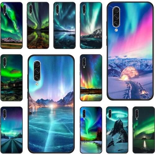 Beautiful aurora natural wonder Phone Cases For Samsung galaxy S note 7 8 9 10 20 fe edge A 6 10 20 30 50 51 70 lite plus Funda