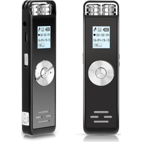 16GB Digital Voice Recorder Audio Recorder with Playback Dictaphone USB Rechargeable Voice Activated Recorder for Meetings
