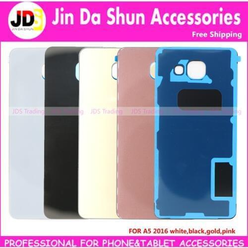 DHL For Samsung Galaxy A5 2016 SM-A510F A5100 Back Housing Battery Door Cover Rear Phone Case with LOGO+Adhesive Gule+IMEI Code