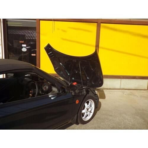 For 1991-1996 Honda Beat PP1 convertible Front Hood Bonnet Gas Struts Lift Support Shock Damper Carbon Fiber