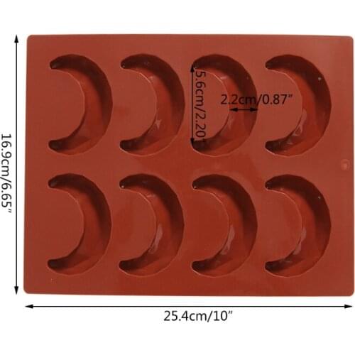 Faceted Moon Pendant Silicone Molds Diamond Crescent Moon Resin Casting Molds