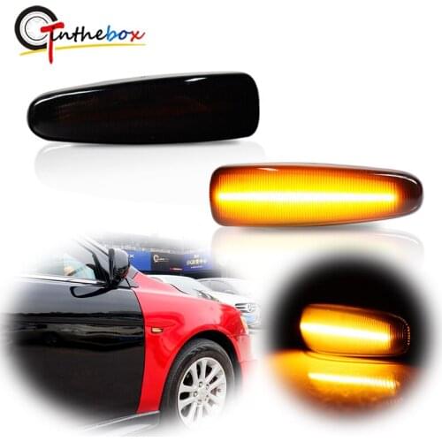 Gtinthebox Amber Sequential LED Side Marker Lights For Mitsubishi Lancer Evolution X Outlander Sport Mirage Turn Signal Lights
