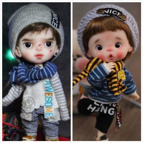 OB11 doll customization 1/8 BJD dolls OB doll DIY polymer clay doll mini doll