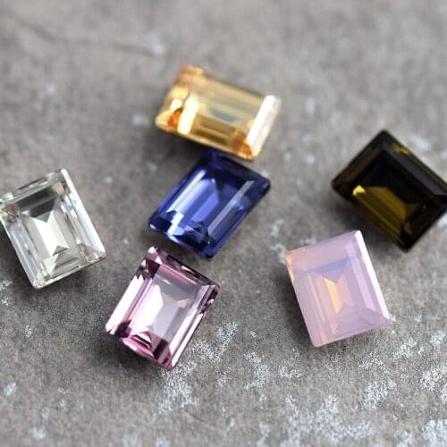 4527 Square Fancy Stones 8x6mm For Nail Art Jewelry DIY Wedding Dress Making Accessories