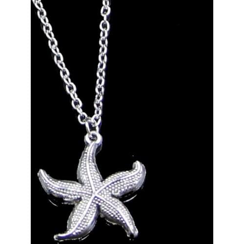 Fashion 24mm Starfish Pendant Necklace Link Chain For Female Choker Necklace Creative Jewelry party Gift
