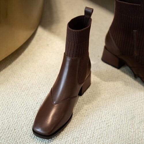 NIUFUNI Women's Ankle Boots