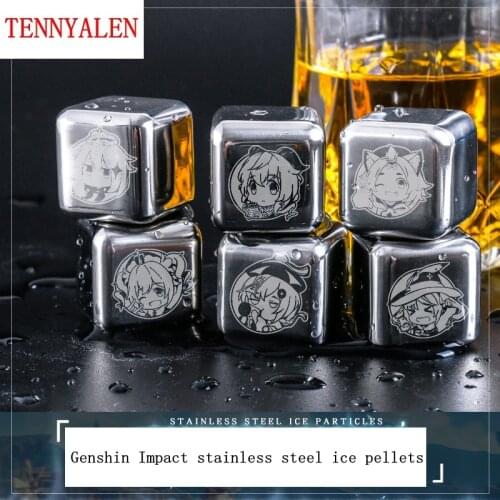 2021 new game Genshin Impact GANYU second yuan surrounding summer animation stainless steel ice pellets QIQI Barbara