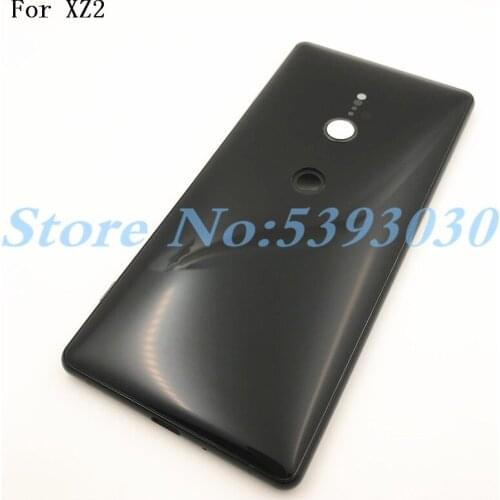 Original Metal For Sony Xperia XZ2 H8216 H8266 H8276 Back Battery Cover Rear Door Housing Case Repair With Camera Lens+Logo