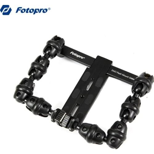 Fotopro Strong Flexible Hot Shoe Flash Mount with Quick Release Plate Duo-Flash-Mount DM-903