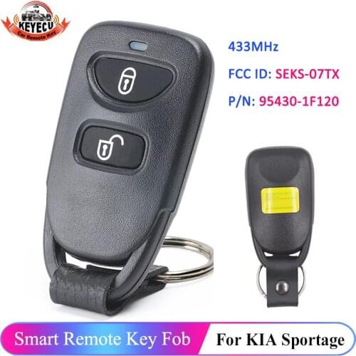 KEYECU 2 Button FCC: SEKS-07TX 434MHz for Kia Sportage 2005 2006 2007 2008 P/N: 95430-1F120 Car Remote Smart Key Fob