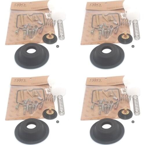Carburetor Repair Kit 4 set For GT550 1991-1994 GT 550 Oil cup float Rebuild Seal Float Valve Oil cup float plunger diaphragm