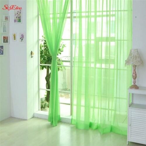 Modern window tulle curtains for living room bedroom organza voile curtains Hotel Decoration Sheer curtains 200/270cmx100cm 5Z