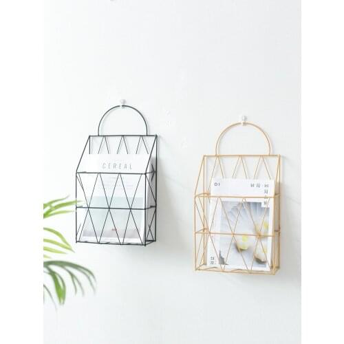 Newspaper Rack Wall-mounted Storage Rack Picture Book Information Newspaper Rack Can Be Hung Publicity Storage Magazine Display