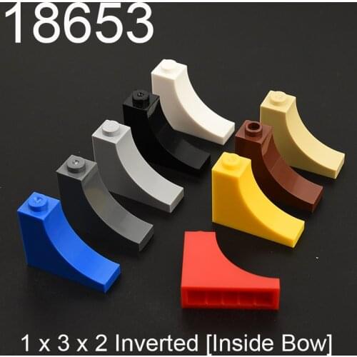 10pcs Building block 18653 Brick Arch 1 x 3 x 2 Inverted [Inside Bow] accessories parts MOC DIY Education Build Toys Brick