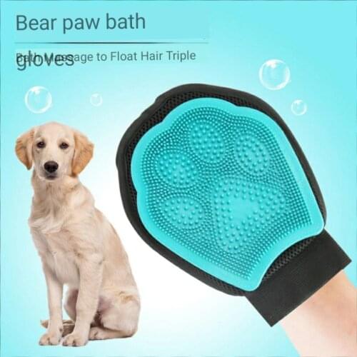 Pet supplies a new pet dog and cat massage bath gloves to wool gloves massage cleaning supplies