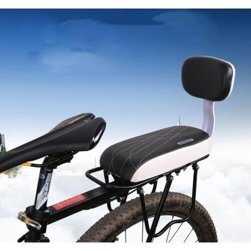 Bicycle Back Seat Cycling Bike Bicycle MTB PU Leather Soft Cushion Rear Rack Seat Children Seat with Back Rest bisiklet