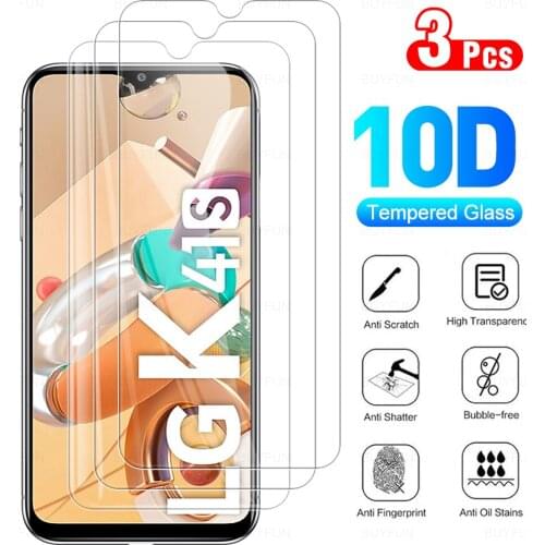 For LG K41S Glas Tempered Glasses HD Anti-scratch Protective Phone Film For LG K41S K41 S 41S 6.55" Screen Protectors Glass