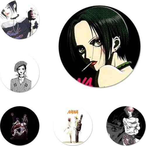 Nana Anime Icons Pins Badge Decoration Brooches Metal Badges For Backpack Decoration 58mm