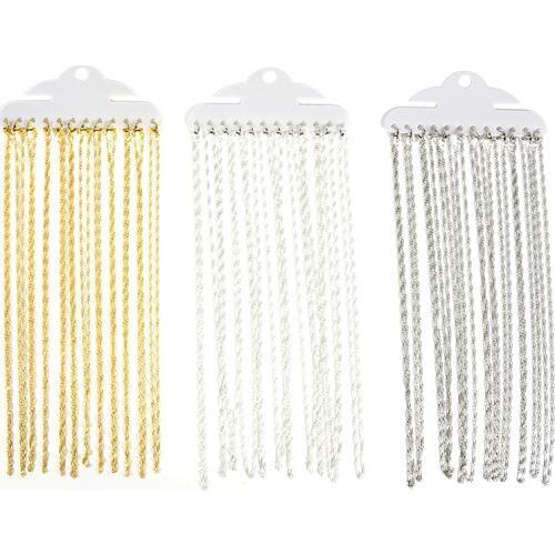 12Pcs/Lot 42cm Water Wave Charm Necklace Chains With Lobster Clasps For DIY Jewelry Findings Making Accessories