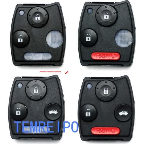 20pcs/lot Car Key Shell Case Cover Remote Key FOB For Honda Rubber Pad Kit
