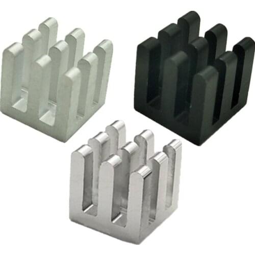 23pcs 10mm*10mm*10mm aluminum routing efficiency radiator heat sink washer video memory thermal block electronic cooling board