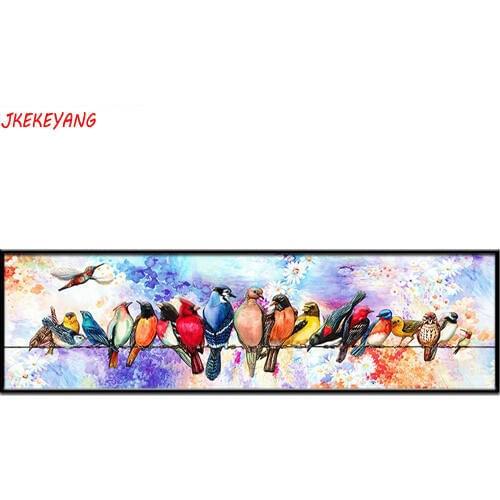 Large size 5d DIY Diamond Painting "Group of birds" Full Square Drill Cross Stitch Diamond Embroidery home Decor Y3391