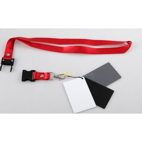 50 Pieces Black White Gray Three Colors Balance Card for DSLR Camera Photo Studio Accessories Wholesale