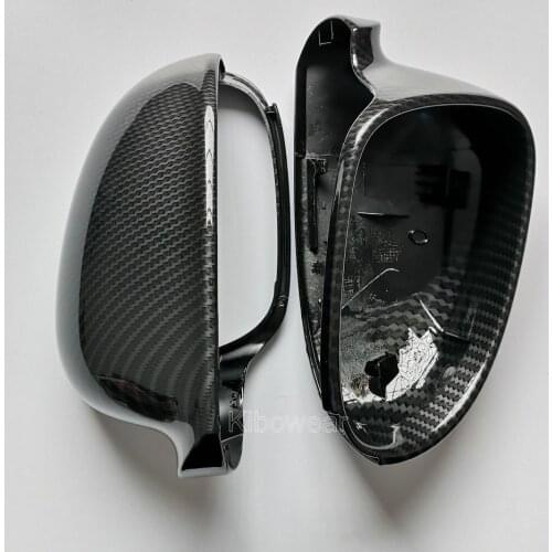 Side Wing Mirror Covers Caps For VW Golf MK5 GTI plus Passat B6 B5.5 for Jetta 5 (Carbon Look) Sharan Variant EOS for Volkswagen