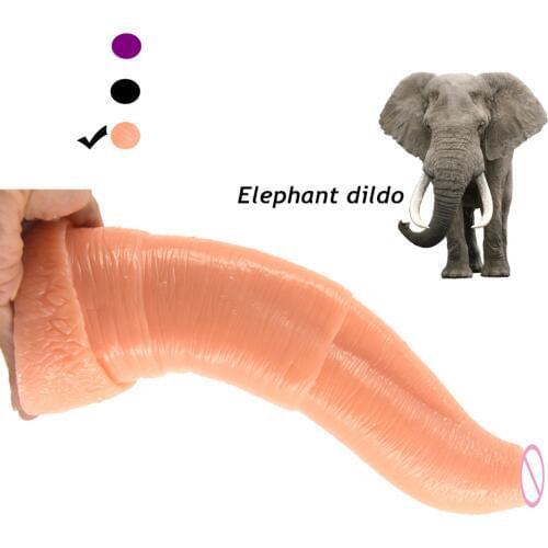 FAAK Big dildo giant animal elephant dildo black huge artificial penis sex toys for women sizable dick masturbate flirting toys