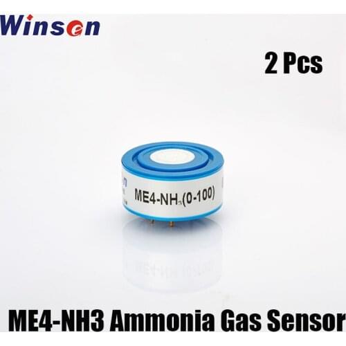 2Pcs Winsen ME4 Ammonia Hydrogen Chloride Gas Sensor Low Power Consumption, High Precision, High Sensitivity, Wide Linear Range