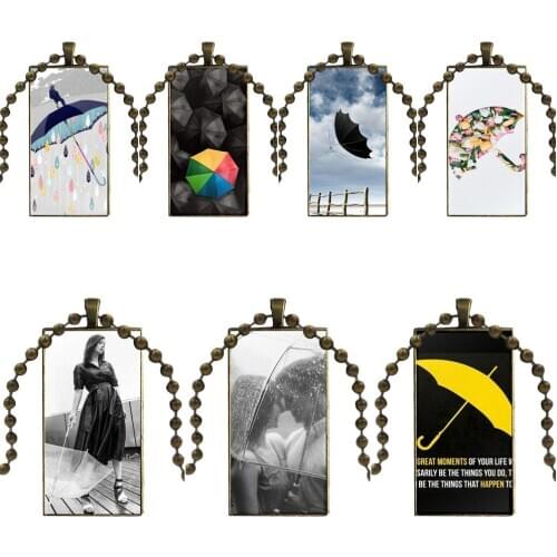 For Girls Gift Glass Cabochon Pendant Necklace Rectangle Fashion Necklace How I Met Your Mother Himym Quotes